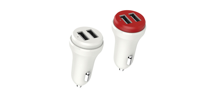 雙USB2.4A塑膠車載充電器SN-189-2U 雙USB2.4A塑膠車載充電器SN-189-2U