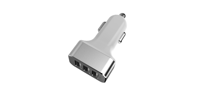 三口金屬車載充電器7.2A車充 SN-155-M-01 三口金屬車載充電器7.2A車充 SN-155-M-01