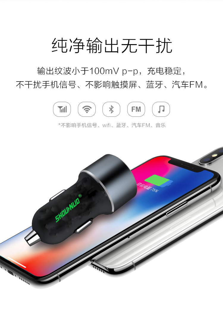 3.4A車(chē)載充電器