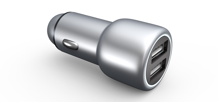 鋅合金車載充電器PD18W+QC 鋅合金車載充電器PD18W+QC